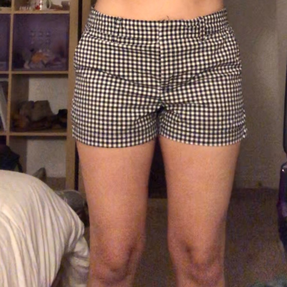 GAP Black Gingham Shorts